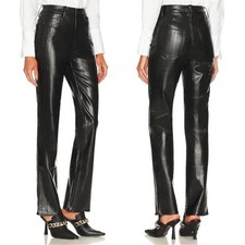 Good American NWT Black Better Than Leather Good Icon Pants - size 2/26