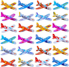 50 Pcs Foam Gliders Planes Toys for Kids, Paper Airplane, Party Favors Goodie Ba