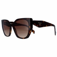 PRADA SPR 19Z Women s Oversized Square Tortoise Brown Gradient Sunglasses NEW