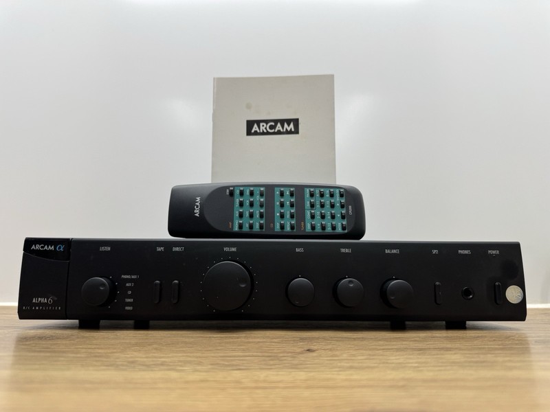 Arcam Alpha 6 R/C Stereo Integrated Amplifier Black Hifi Separate With Remote