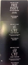 Pink Victoria's Secret Coupons - $15 off $50, $30 off $100 and Freebie exp 12/27
