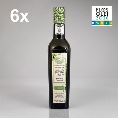 6 x PICUAL Reserva Familiar Olivenöl nativ Extra 500 ml - Castillo de Canena