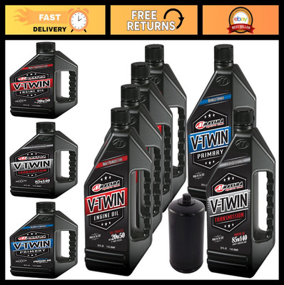 Complete Engine Oil Change Kit for V-Twin Harley Twin Cam - 6 Quart Full Synthet