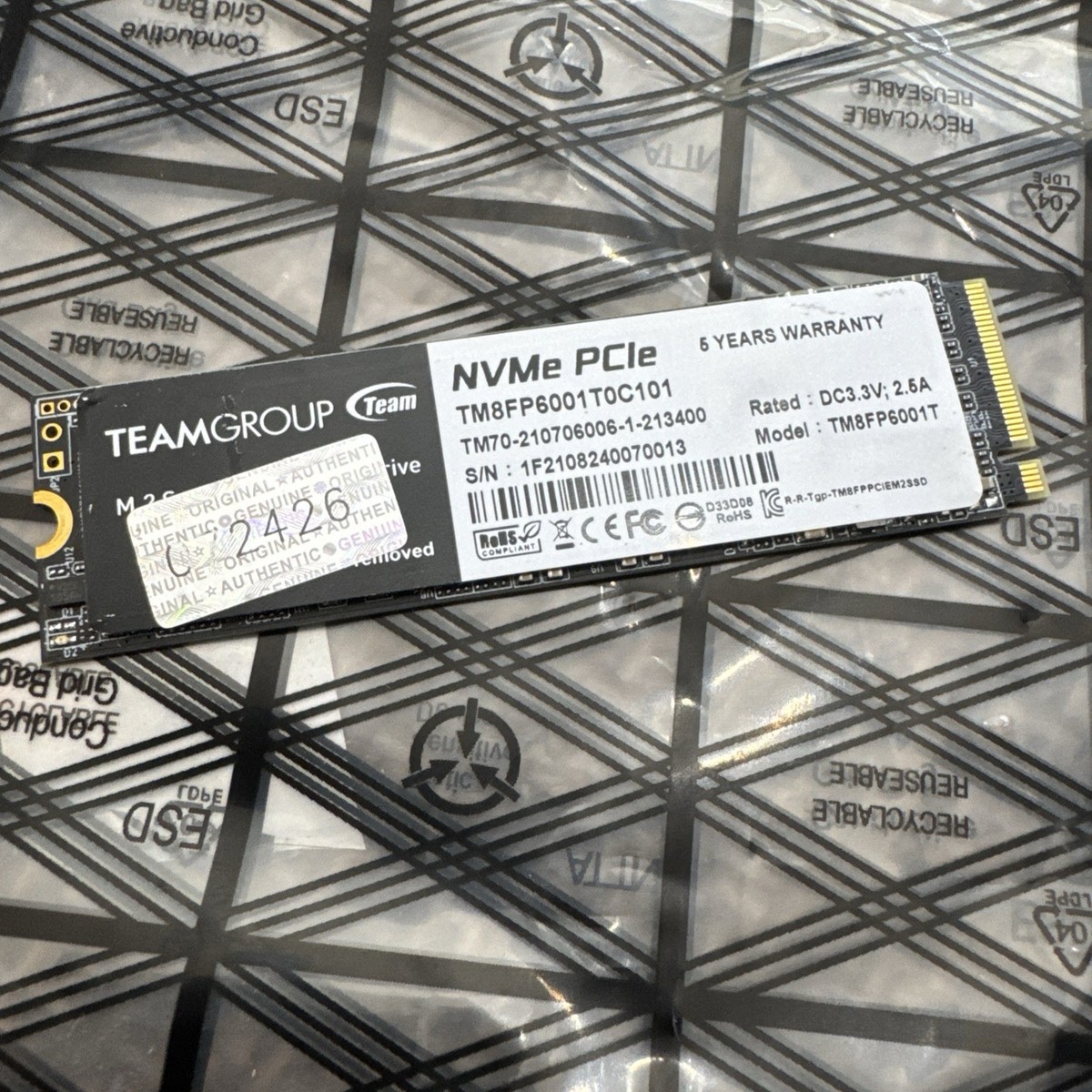 Team Group TM8FP6001T0C101 1TB M.2 2280 NVMe SSD | eBay