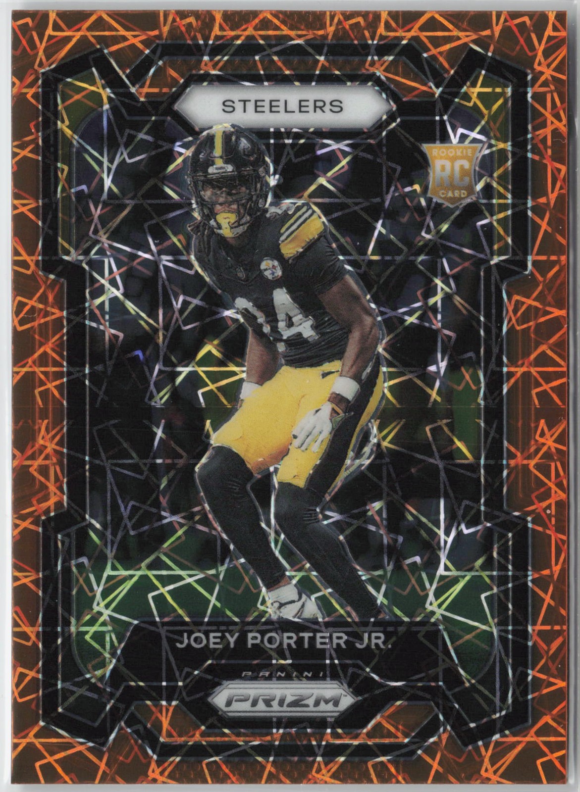 2023 Panini Prizm #386 Joey Porter Jr. Lazer RC
