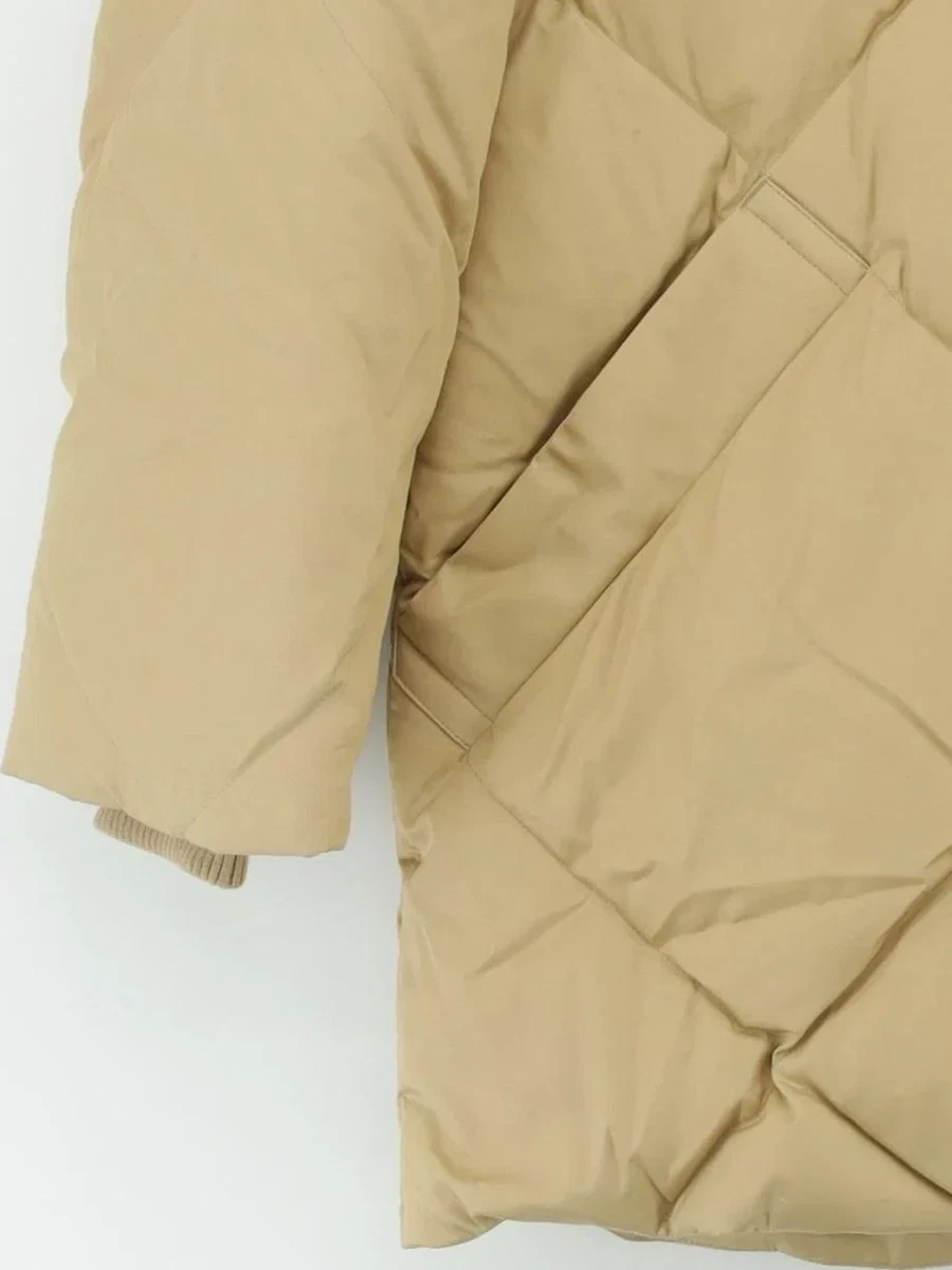 Nuevo abrigo acolchado para mujer Burberry Cawston tostado talla pequeña | PVP £1.999