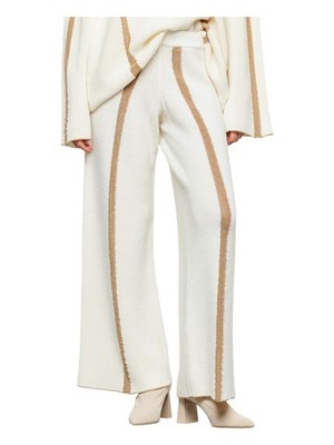 Akep Women's White Wide-leg trousers Size S-M