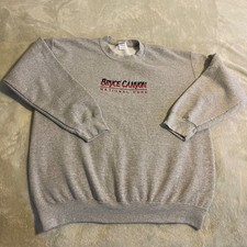 Vintage Bryce Canyon National Park Sweatshirt Mens Large Gray Crewneck 90s Gym