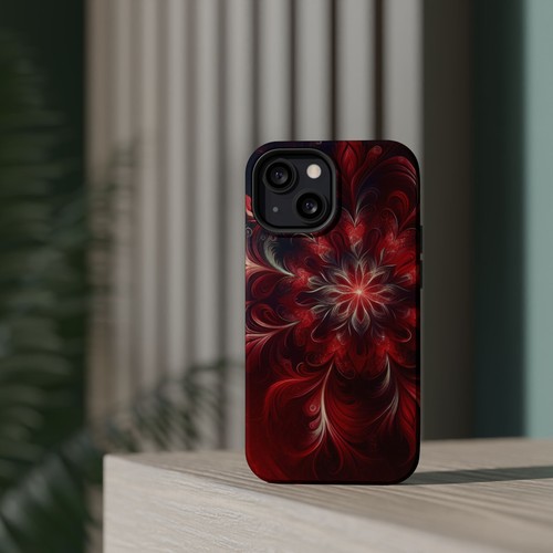 Floral Magnetic Tough Case, Stylish Phone Cover, Unique Gift, Protective Case - 第 109/129 張圖片