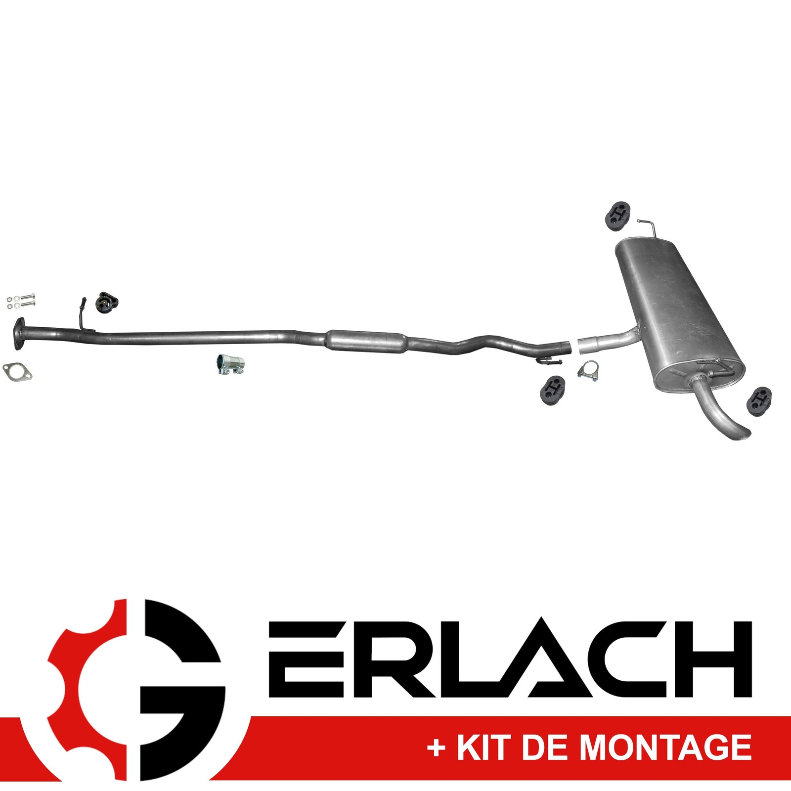 Échappement silencieux pour Nissan Qashqai 2.0 anti-vibration et réduction de bruit