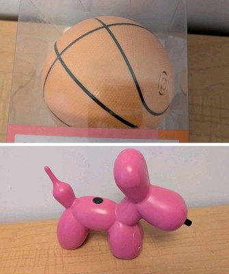 LOT 2 NEW Target Pink Balloon Dog Basketball Mini Air Pump Christmas gift