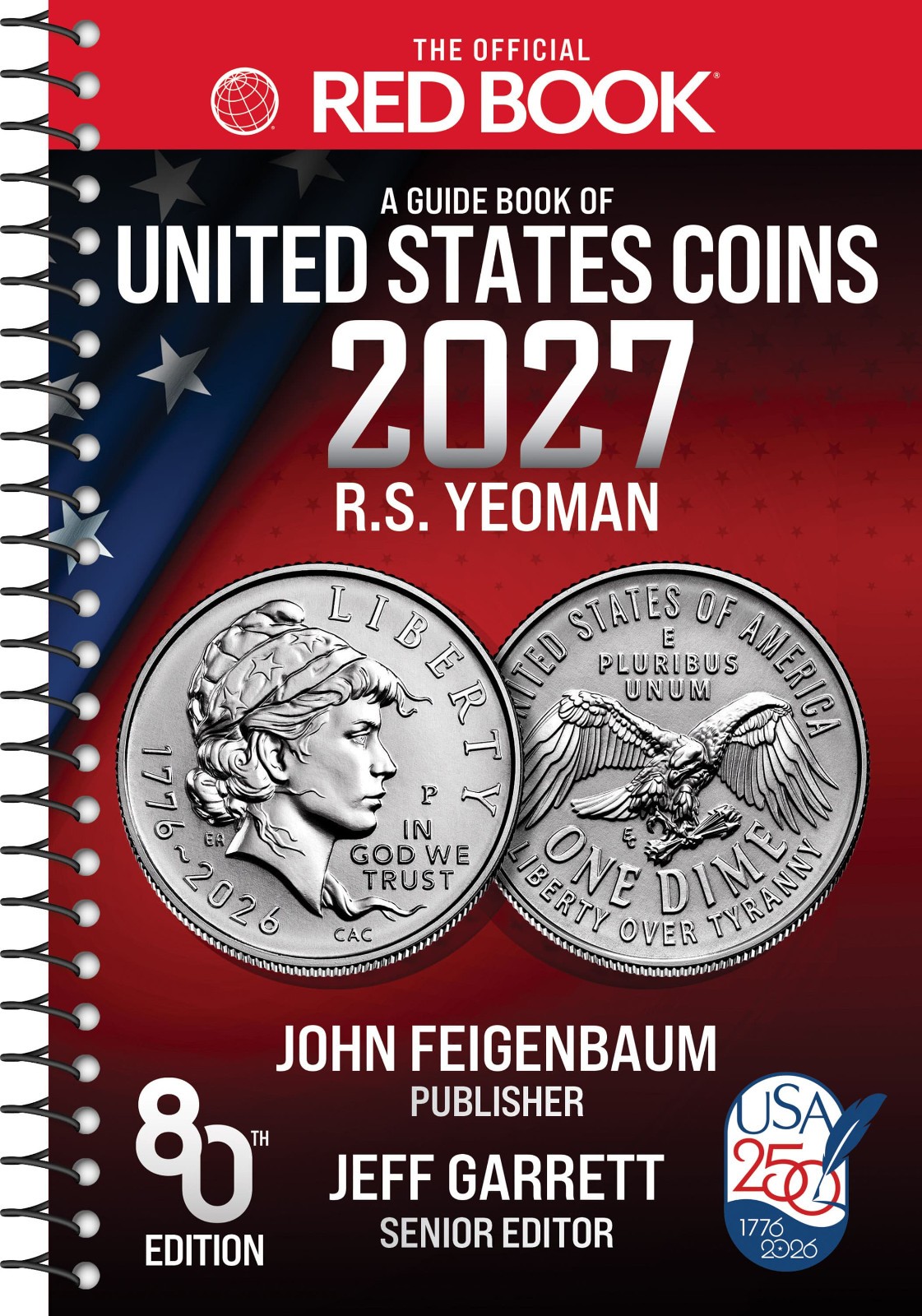 2027 Whitman Red Book Guide of United States Coins 80th Spiral Yeoman Price U.S.