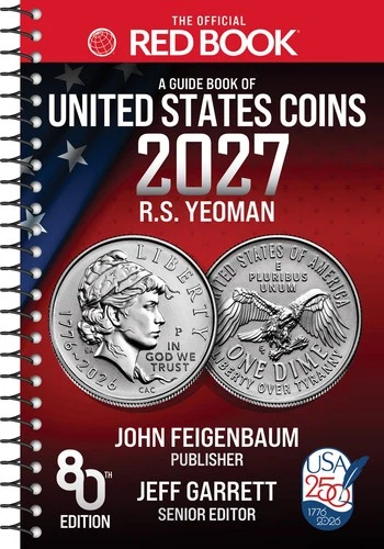 2027 Whitman Red Book Guide of United States Coins 80th Spiral Yeoman Price U.S.