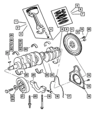Genuine Mopar Flex-Plate Bolt Mounting 6036617AA
