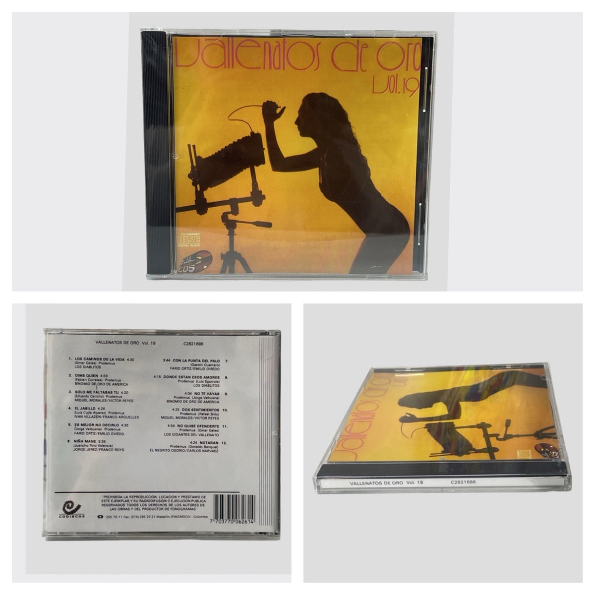 2 CDS DE VALLENATOS DE ORO VOL.19 Y VOL. 20 DOS AL PRECIO DE UNO