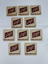 Reversible Lot of 10 Schlitz Beer coasters Sc...