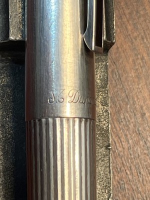S.T. Dupont Classic Line Sterling Silver Fountain Pen / 18k gold