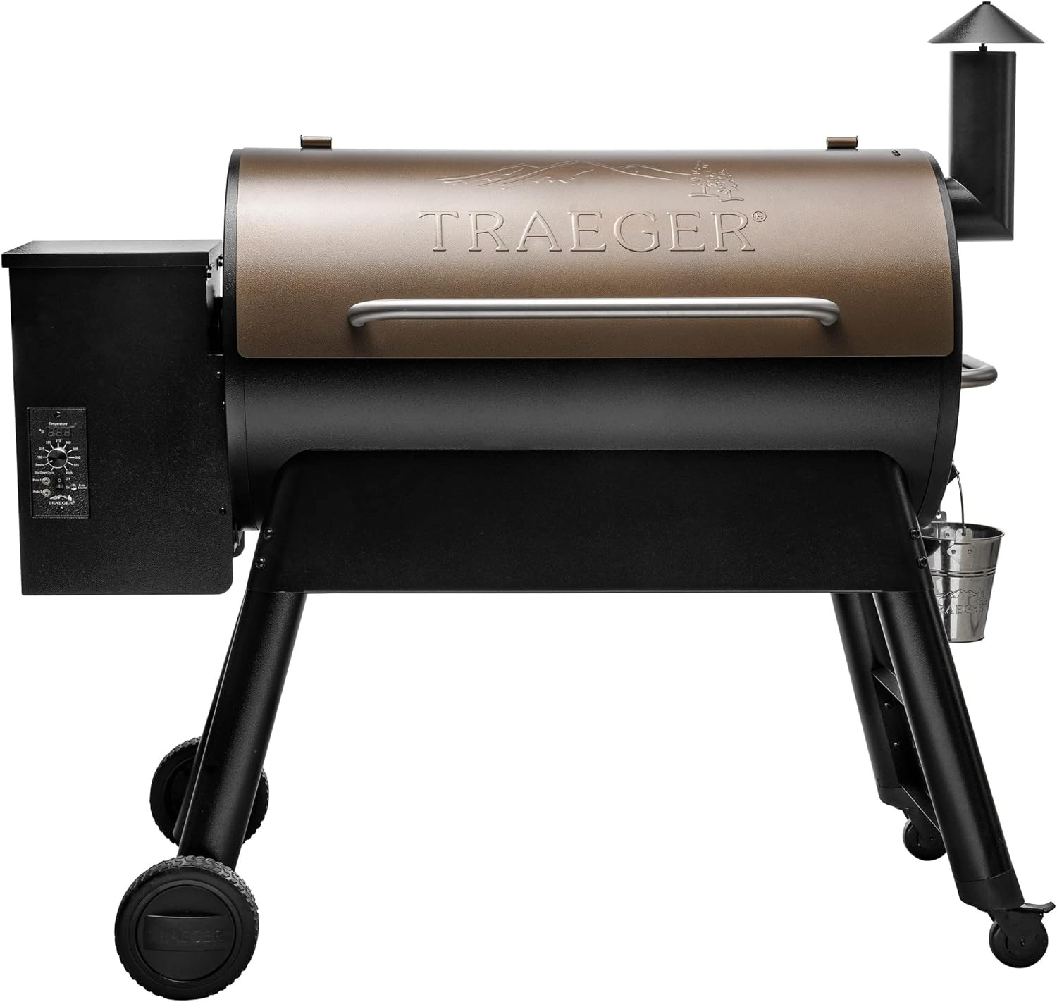 Grills Pro 34 Electric Wood Pellet Grill and Smoker, Bronze,