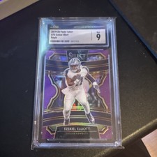 Panini 2019 Select Concourse Ezekiel Elliott #74 Purple Prizm CSG 9 Cowboys /75