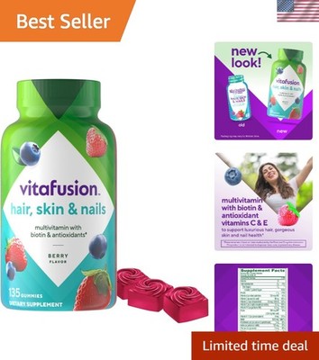 Gorgeous Hair, Skin & Nails Multivitamin Gummy Vitamins, plus Biotin and Anti...