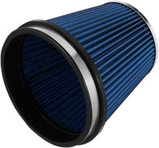 6" Inlet Cold Air Intake Filter Cone Replacement Performance Blue 6" Tall 