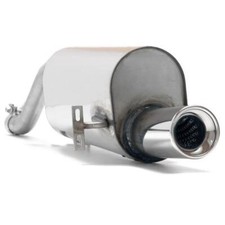 FOX Sportendschalldämpfer 1x90mm Opel Corsa D ab Bj. 06 1.0l 1.2l 1.4l 1.3l D