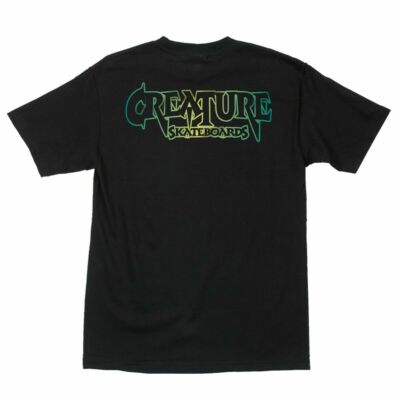 Creature CINEMA Skateboard T Shirt BLACK