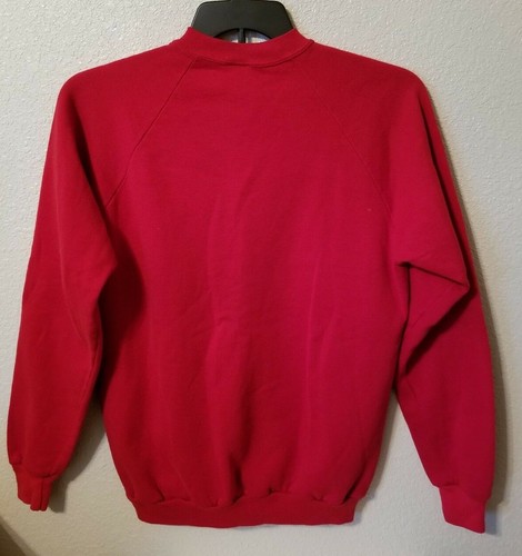 Vtg Nice Warm Red Russell JERZEES Youth Size XL Cotton Polyester Sweatshirt - Picture 7 of 10