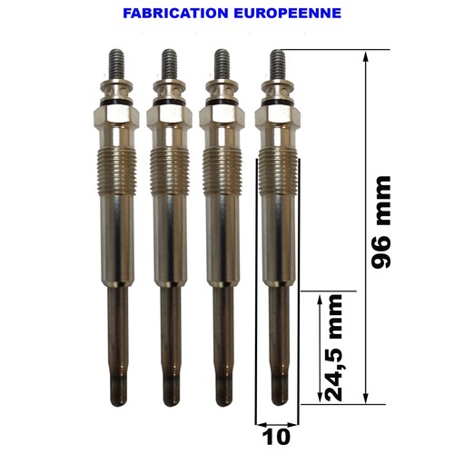 4 Bougie de Préchauffage pour Ford Focus C-MAX S-MAX 1,8 Tdci 1,8l Turbo Di TDDi - Imagen 2 de 4