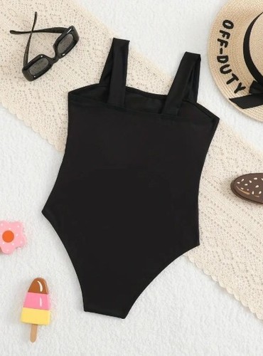 NEW Girls Flower Cut Out One Piece Swimsuit Bathing Suit - Picture 6 of 7