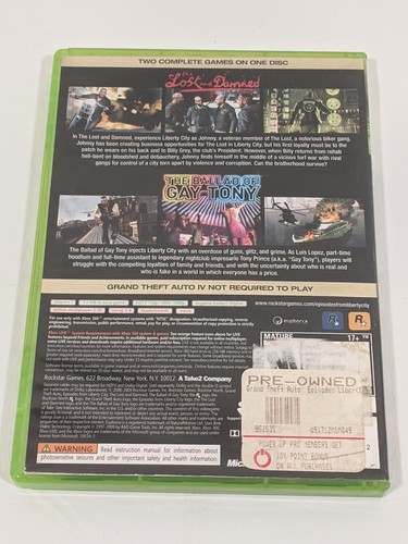 Xbox 360 Game Lot 0f 2 Grand Theft Auto Liberty City (With Manual) Saints Row - Picture 8 of 11