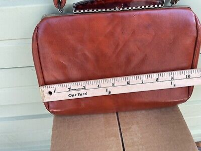 Vintage YKK Brown Leather Small Bag Top Handle Zipper 11 Vintage YKK Brown Leather Small Bag Top Handle Zipper 11