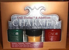 CND Shellac & Additives Charmed 3pcs (Serene Green & Scarlet Letter & Additives)