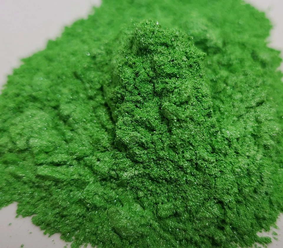 Light Sabre Green Pearl Mica Pigment Custom Automotive Basecoat Paint Aerosol Foto 3 de 4