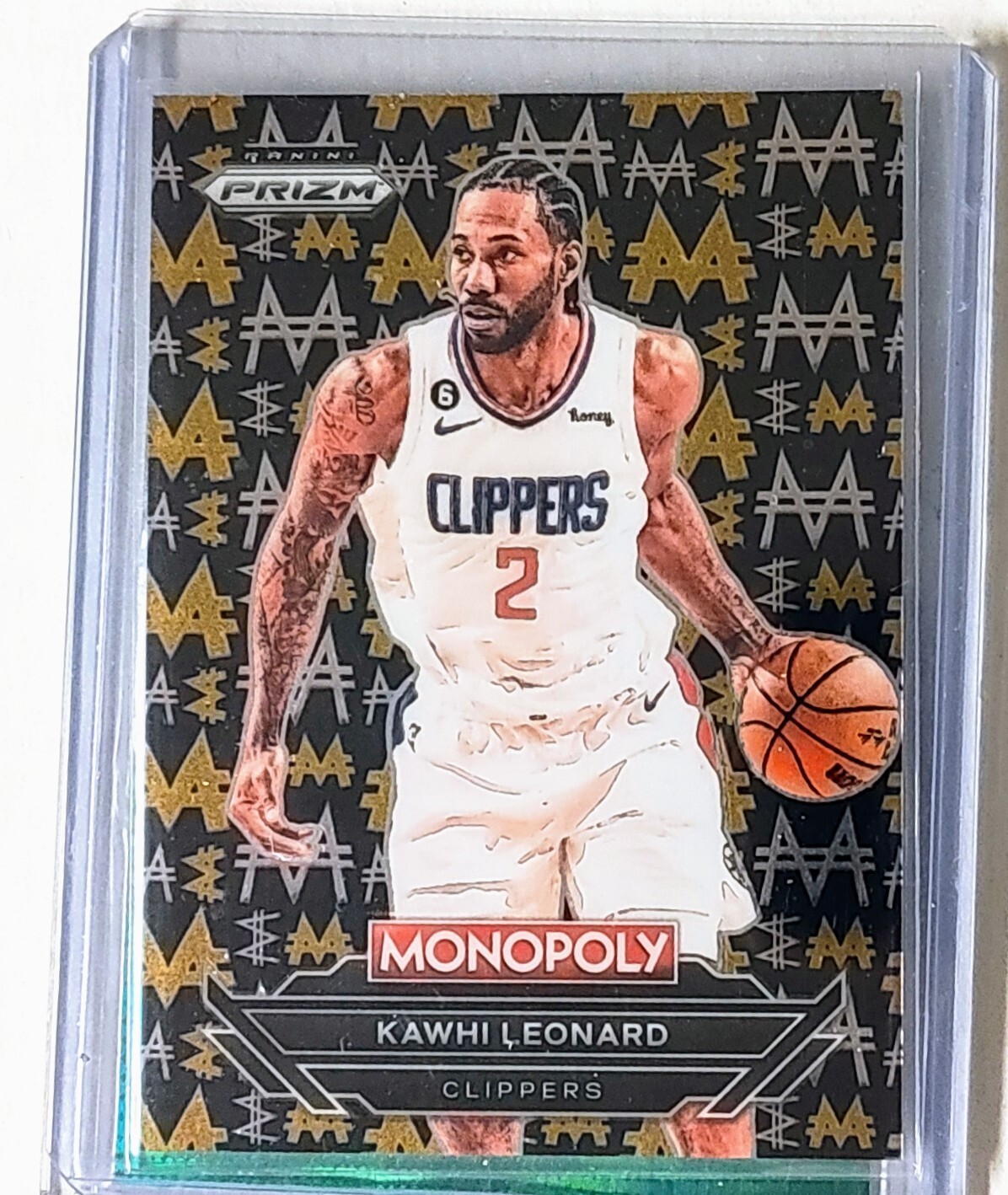 2023-24 Panini Prizm Monopoly Black Millionaire Kawhi Leonard SSP Mint Case Hit
