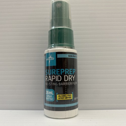 Medline Sureprep Rapid Dry NoSting Barrier Film 28 Ml Spray Exp 04/