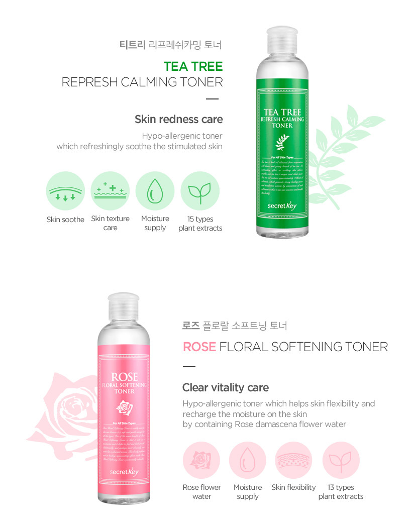 SECRET KEY Skin Refreshing Nature Toner, 248 ml (5 Types) | eBay