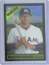 2015 Topps Heritage Black Refractor #603 Martin Prado No 54 of 66