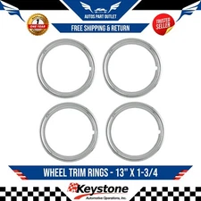 WHEEL TRIM RINGS BEAUTY RING GLAMOUR BANDS fit SET OF 4 13" STEEL RIMS