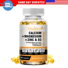 Calcium Magnesium Zinc with Vitamin D3 Capsules Bone Health Muscle Improvement