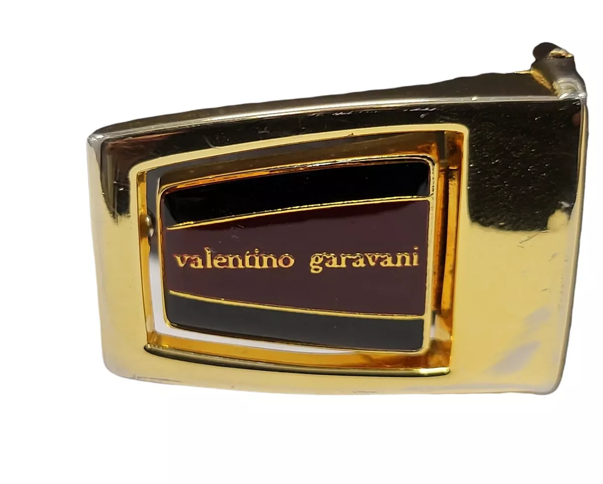 VTG VALENTINO GARAVANI CROCODILE SIGNATURE BUCKLE BELT SIZE M/ L