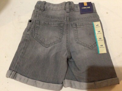 Cherokee Girls Gray Denim Shorts Size 4t