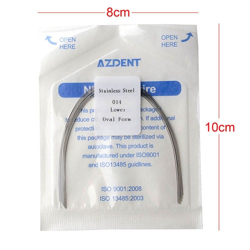 Dental Orthodontic Arch Wire Wires Oval Form Stainless Steel Round/Rectangular - Photo 25/208