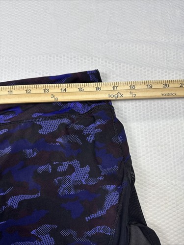 Lululemon Hotty Hot Skirt Hounds Camo Emperor Blue Black Sz 10 - Picture 6 of 8
