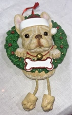 French Bulldog Personalized Christmas Ornament Polar X