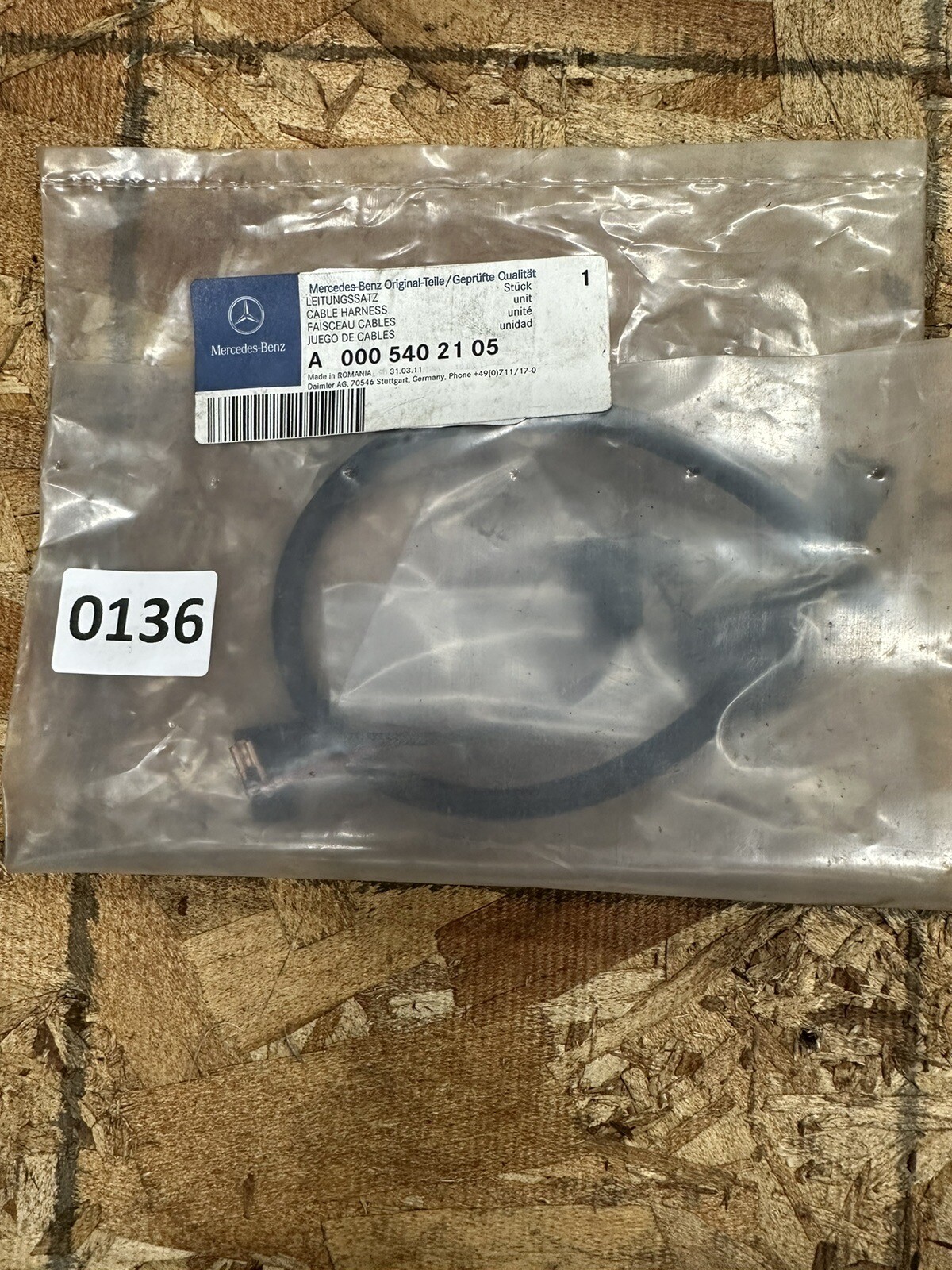 Mercedes Benz Genuine Cable Harness OE 0005402105 | eBay 