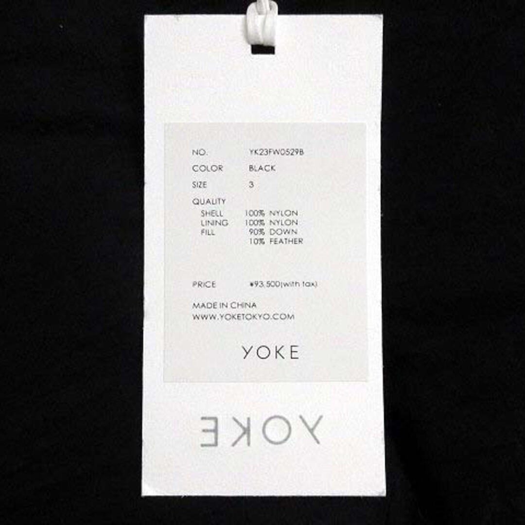 YORK YOKE 2023AW MULTI DETACHABLE DOWN JACKET RV YK23FW0529B YORK YOKE 2023AW MULTI DETACHABLE DOWN JACKET RV YK23FW0529B