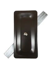 2.5"x5" Stamped Rectangular Dark Bronze Steel Hand Hole Cover