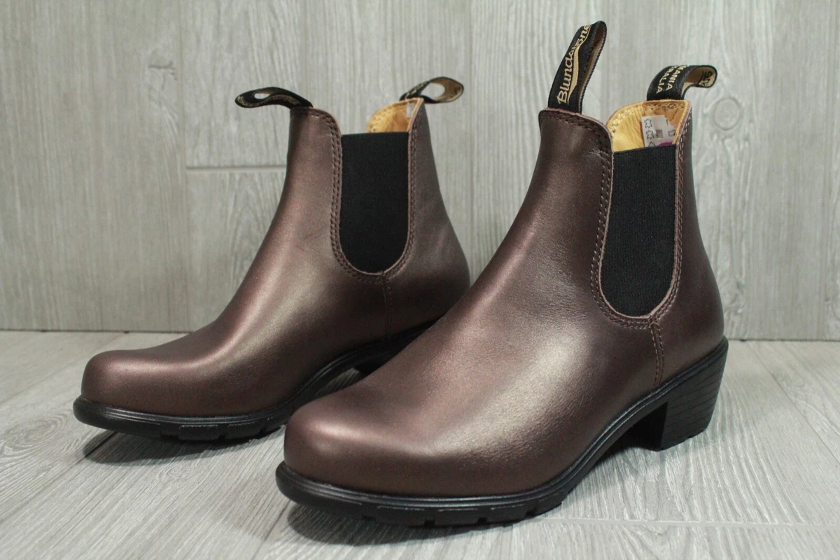 Blundstone Tasmania Womens Copper Brown Leather Ankle Boots US -9 | eBay