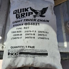 One Pair Of SCC Quik Grip By Security QG4821 Truck Chains Open Box Condition